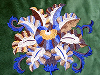 Blume Stickerei-Motiv