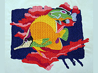 Diverse Stickerei Arten