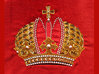 Krone - hochwertige Stickerei