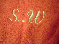 Badetuch sticken