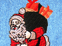 Stickmotiv 'Santa' für Kinderkleidung