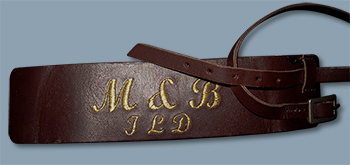 Ledergürtel-bestickt