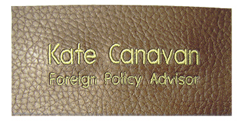 Leder Namen-Abzeichen